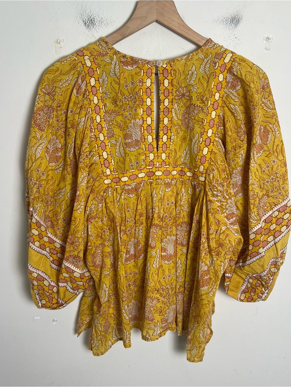 CLEOBELLA- Amaryllis Blouse Wildflower Yellow Size S - Picture 5 of 6
